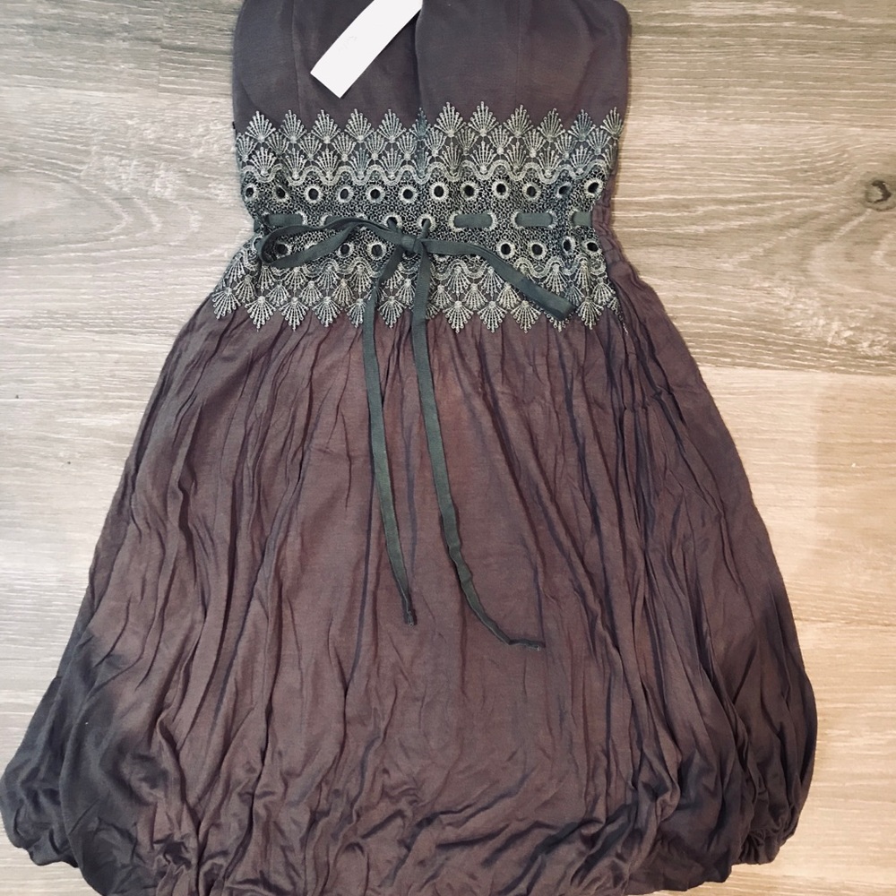 Dark gray dress